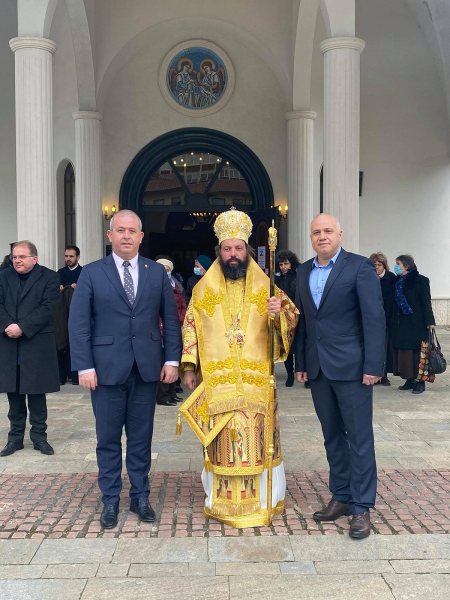 Йордан Младенов и Димитър Търпов присъстваха на въдворяването на епископ Висарион